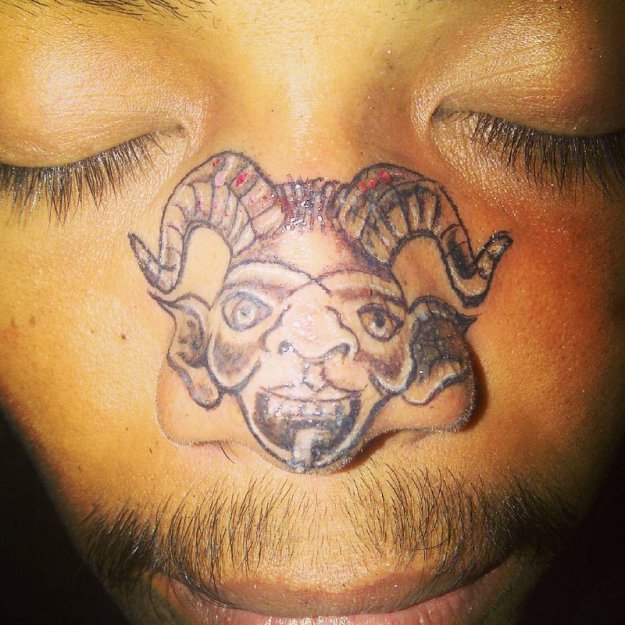 Татуировки на носу
