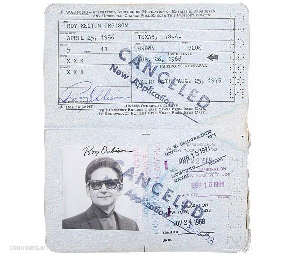 Паспорта знаменитостей