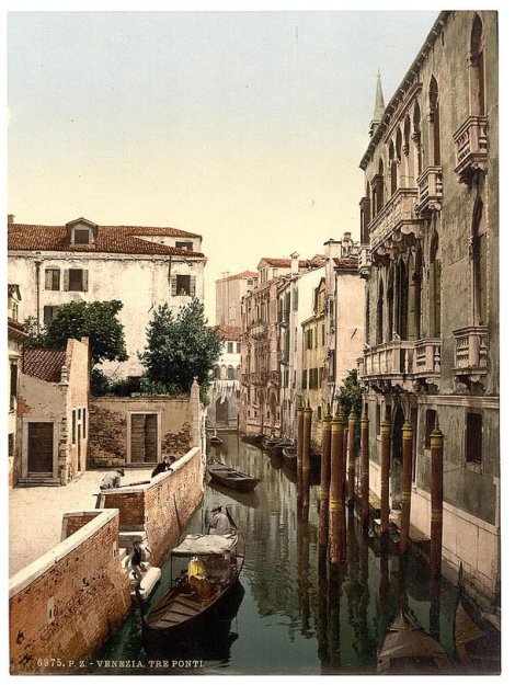 Цветные фотографии Венеции конца 19-го века