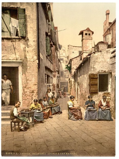 Цветные фотографии Венеции конца 19-го века