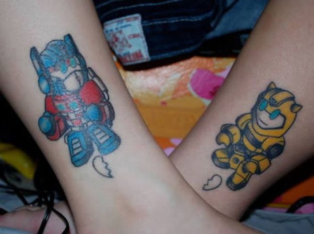 Клевые двойные татуировки