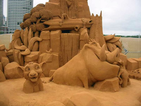 Фигуры из песка