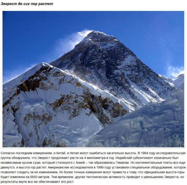 10 шокирующих фактов о горе Эверест