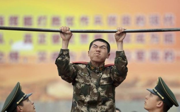 Тренировки в китайской армии