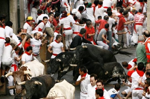 Pamplona Bull Running