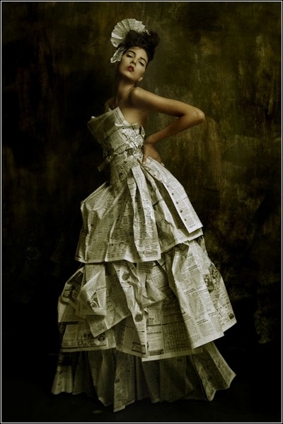 Самые красивые и необычные платья из бумаги