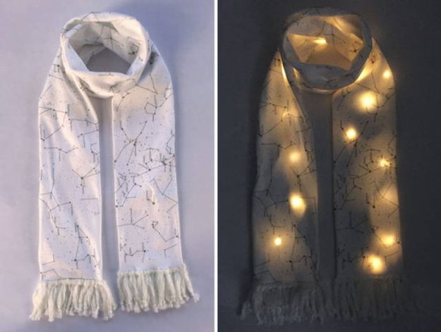 Оригинальный светящийся шарф