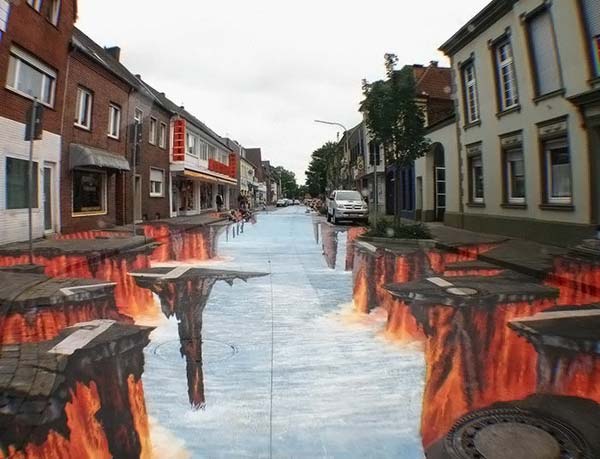 3-D Street-Art.