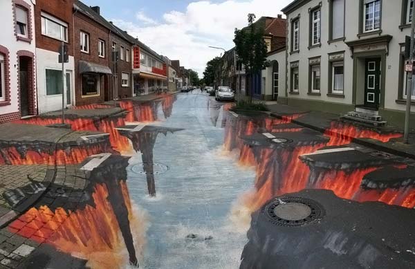 3-D Street-Art.