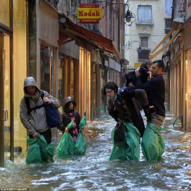 Наводнение в Венеции!