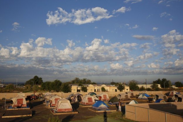 Палаточный городок «Надежда» для бездомных в США