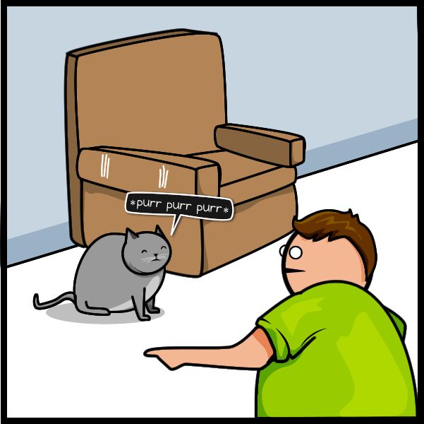 Отличный комикс про кота