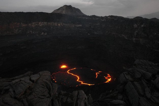 Вулкан Эрта Але в Эфиопии