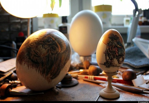 Хобби для души: гравировка на яйцах