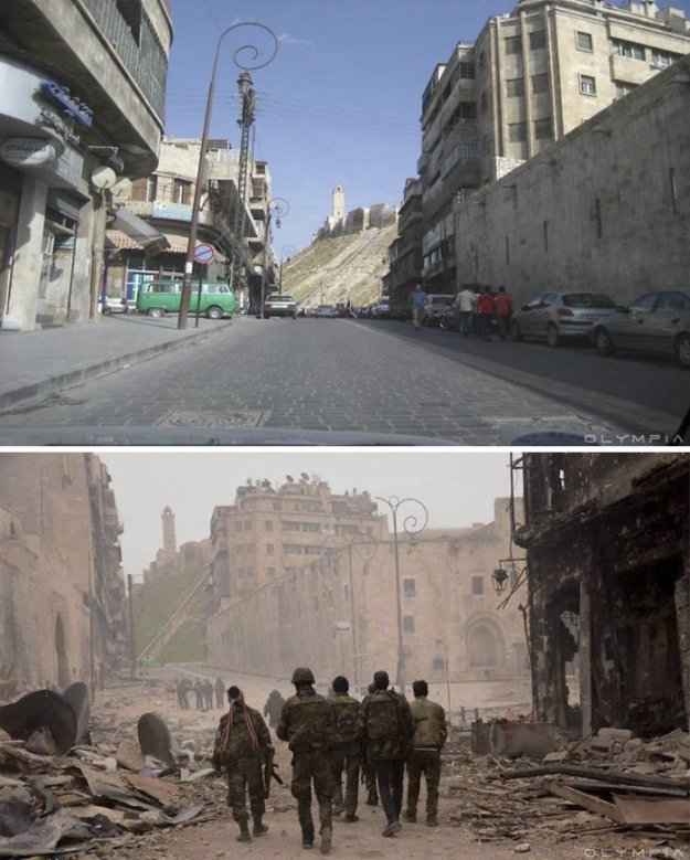 Сирийский :Алеппо до и после