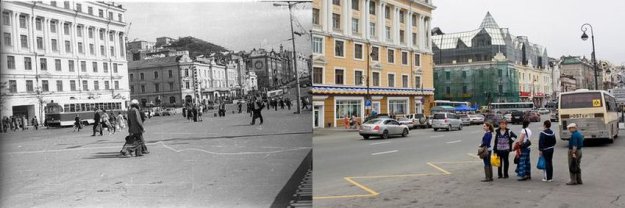 Владивосток в 1977 и в 2013 году
