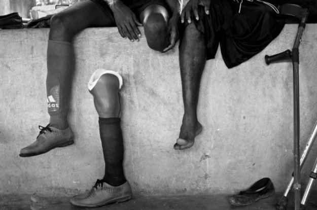 Футбольная команда Гаити среди инвалидов