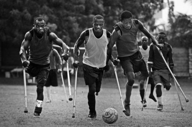 Футбольная команда Гаити среди инвалидов