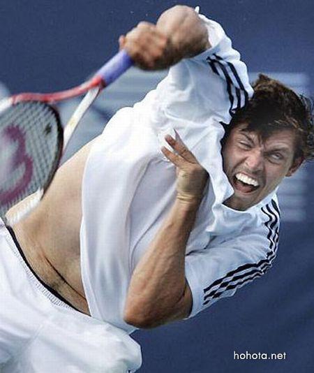Смешные лица в теннисе