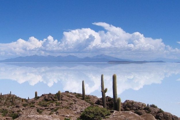 Боливия. соляное озеро.