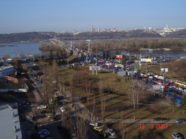 Прбка на мосту Патона (Киев)