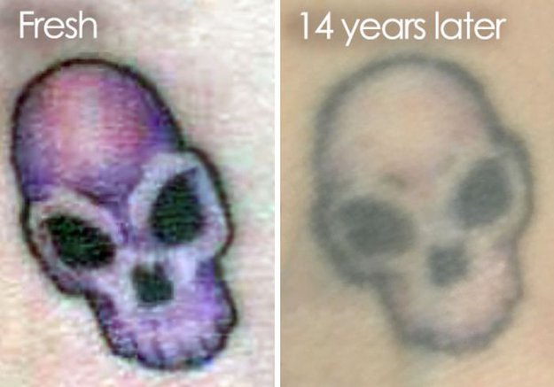 Как выглядят татуировки спустя время