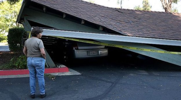 Землетрясение в городе Напа в Калифорнии