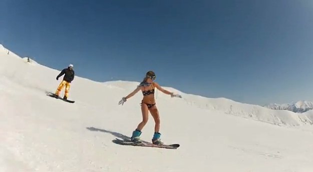 Эротика на сноуборде (ВИДЕО)
