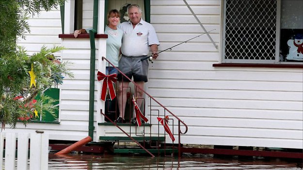 В Австралии Новый год начался с наводнения