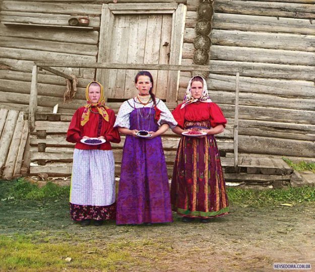 Цветные фотографии 1915 года