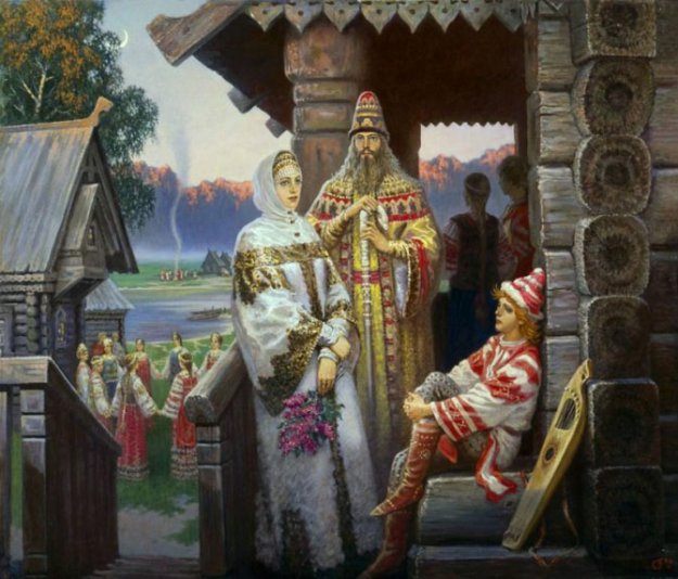 Древняя Русь в картинах Бориса Ольшанского