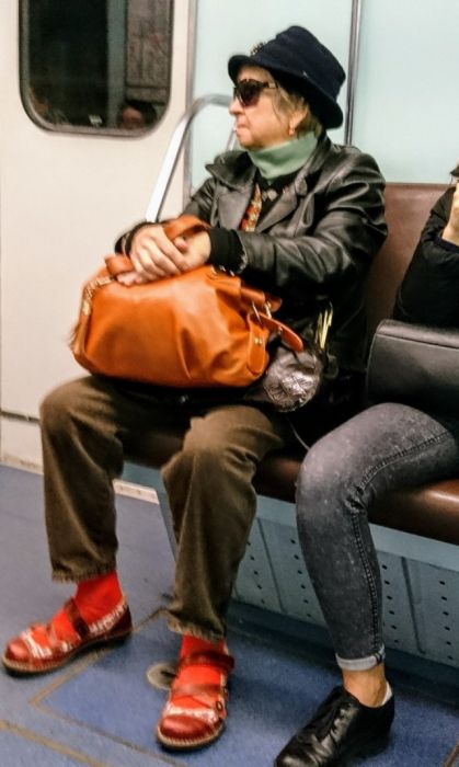 Модные пассажиры метро