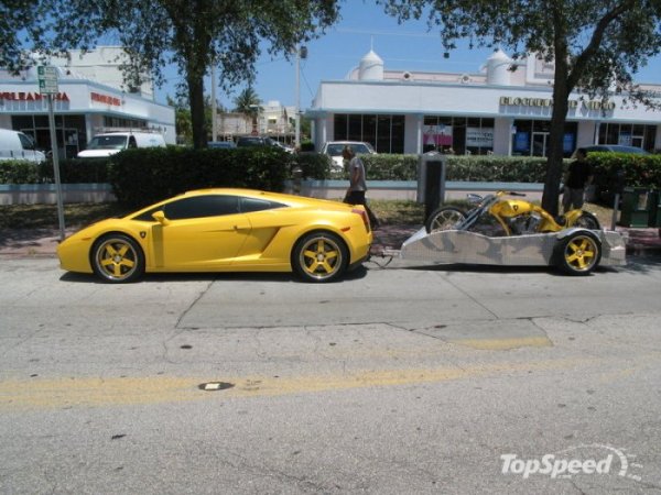 Lamborghini Gallardo chopper trailer