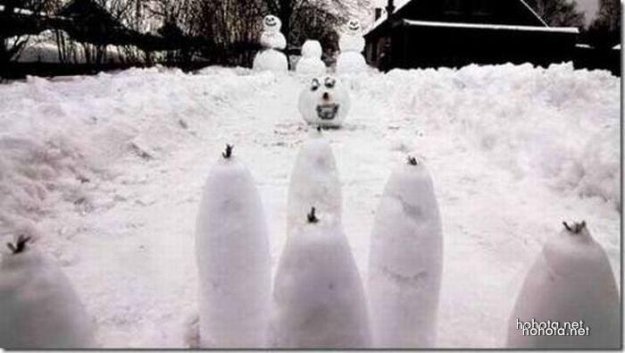 Смешные снеговики