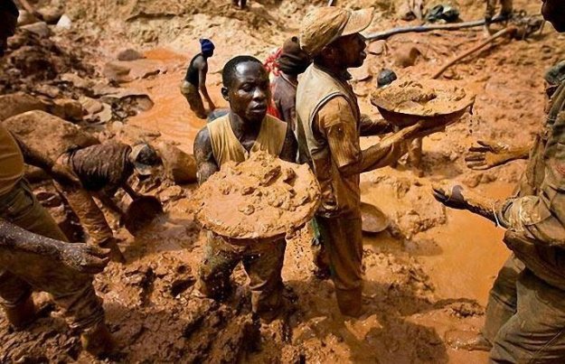 Конго. Добыча золота