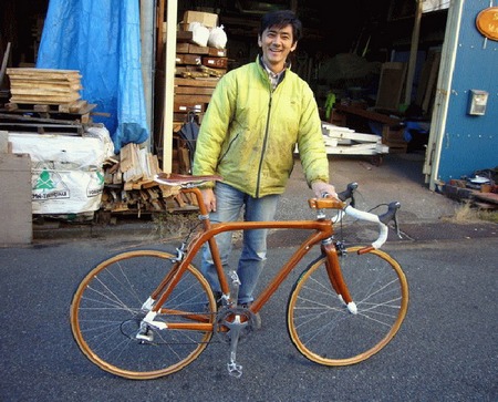 Велосипед из дерева от Сиеширо Сано...