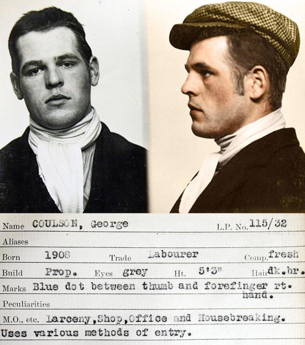 Цветные снимки британских преступников 1930-х годов