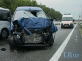 На Бориспольской трассе водителя, выставлявшего знак аварийной остановки, сбил Peugeot