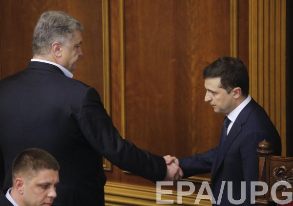 Петр Порошенко и Владимир Зеленский