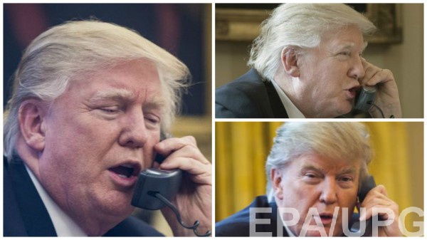 Эмоции Трампа при разговоре с главами государств