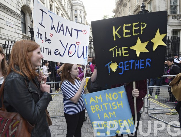 В Великобритании проходят протесты против Brexit