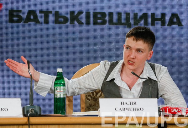 Надежда Савченко больше не входит во фракцию Батькившина