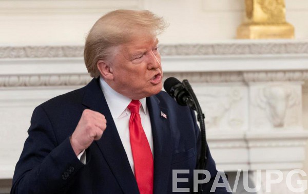 Дональд Трамп во время выступления в Вашингтоне