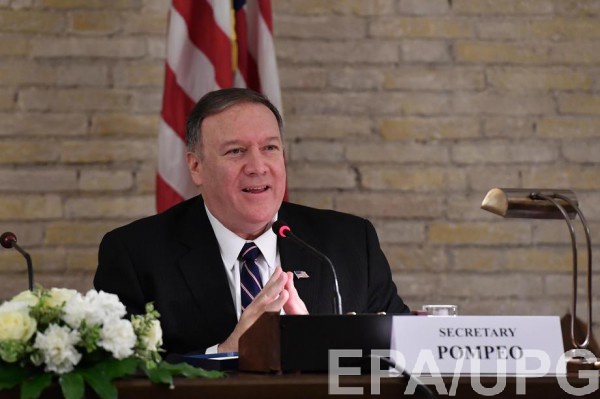 Помпео заверил, что Украина продолжит получать поддержку США
