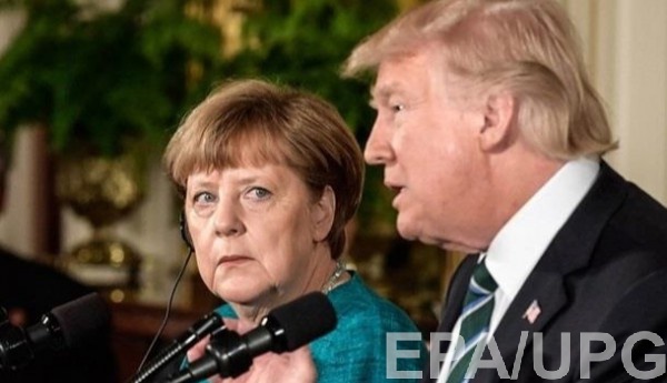 Дональд Трамп и Ангела Меркель