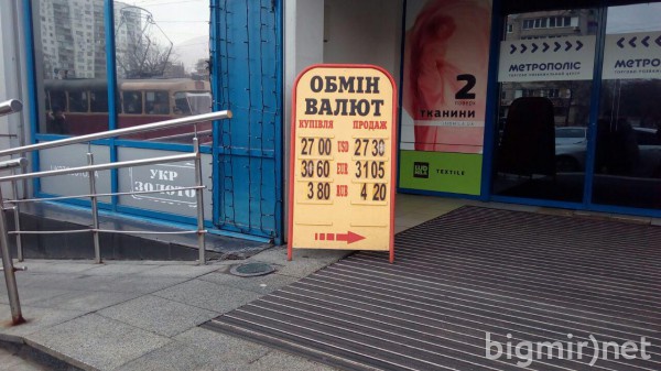 В обменниках доллар подорожал до 27,30 грн/долл