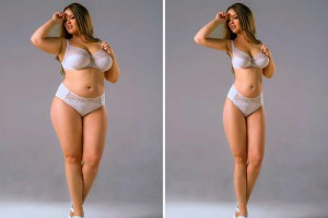 Отфотошопленные снимки толстушек, призванные мотивировать к похудению