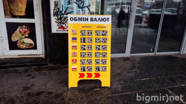 На черном рынке доллар в продаже стоит 28,45 в среднем в четврег, 10 января