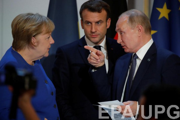 В Париже состоялась первая встреча Зеленского с Путиным