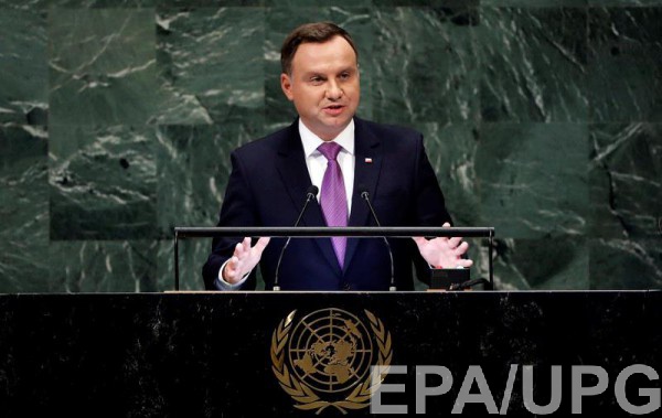 Дуда заявил, что ООН допустила нарушение Будапештского меморандума
